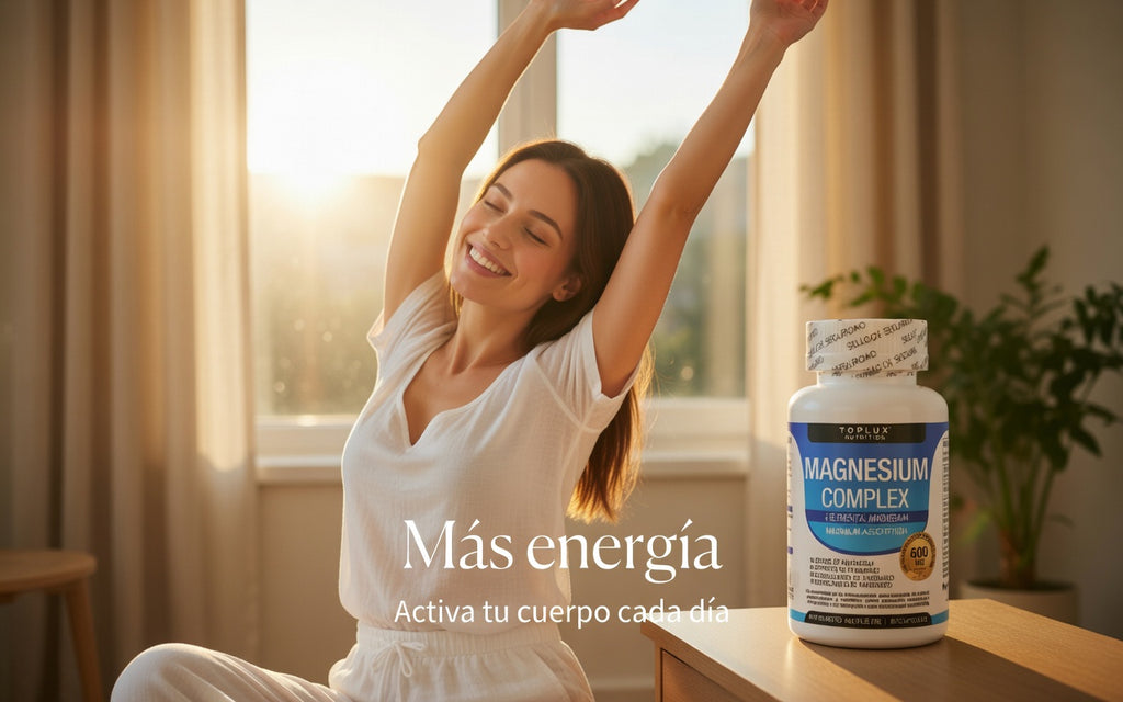 Magnesio Complex 600MG | Sueño Profundo + Menos Calambres + Más Energía