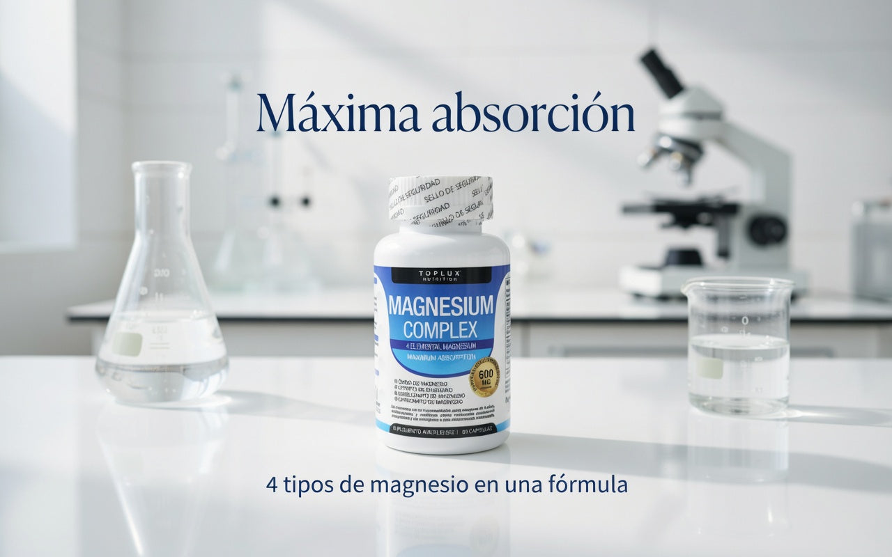 Magnesio Complex 600MG | Sueño Profundo + Menos Calambres + Más Energía