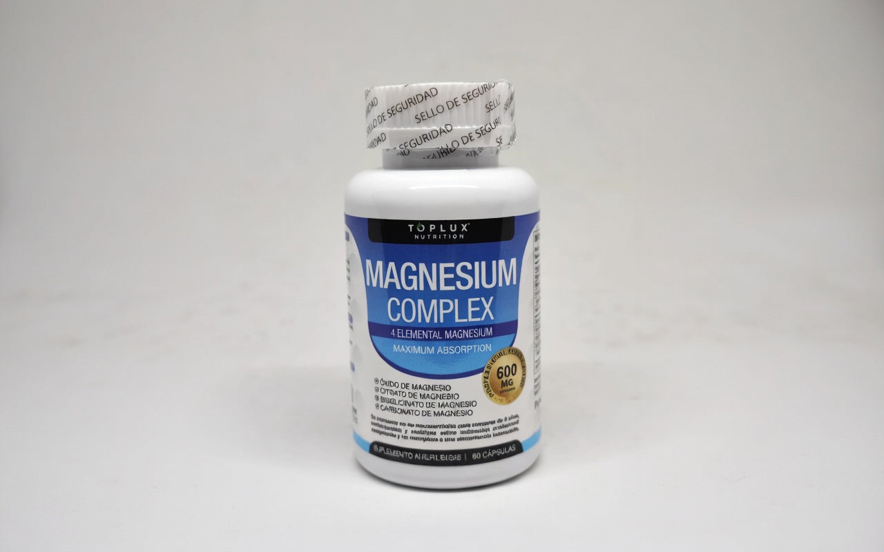 Magnesio Complex 600MG | Sueño Profundo + Menos Calambres + Más Energía